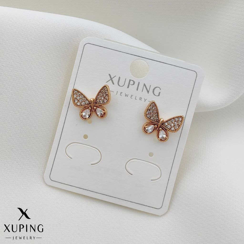 گوشواره میخی پروانه ژوپینگ کد 2325 - خرید آنلاین از گالری آداس